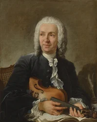Porträt des Komponisten Francesco Geminiani 1687-1762, ca. 1745