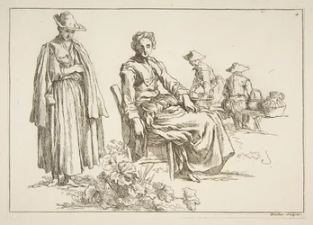 Blatt mit Skizzen, 1753