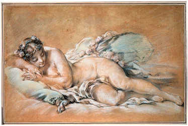 Schlafende junge Frau, 1758