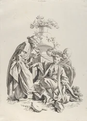 Tastsinn, aus Die fünf Sinne, 1720-70