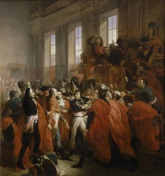 Napoleon Bonaparte im Staatsstreich des 18. Brumaire in Saint-Cloud