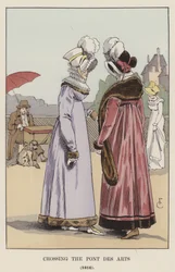 Überquerung der Pont des Arts, 1816