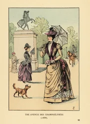 Die Avenue des Champs-Élysées im Jahr 1888