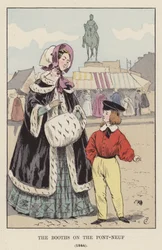 Die Buden auf der Pont-Neuf, 1844