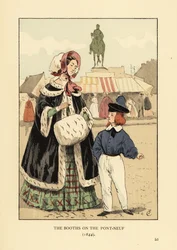 Die Buden auf der Pont Neuf, Paris