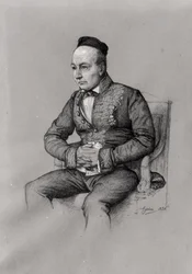 Porträt von Charles Augustin Sainte-Beuve (1804-69) (1856)