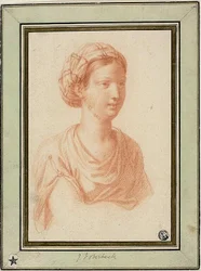 Büste einer Frau mit Turban