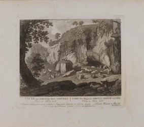 Uve (sic) der Grotte des Chevres (Nr. X)