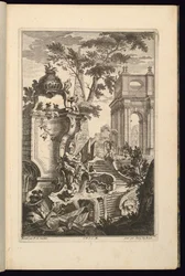 Entwurf für einen Brunnen mit einem Flussgott