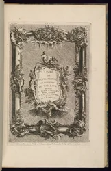 Entwurf für einen Rahmen und eine Kartusche