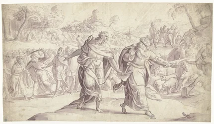 Josua lässt die fünf Könige der Ammoniter hinrichten (Historie von Josua)