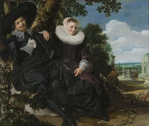 Porträt eines Ehepaares, wohl Isaac Abrahamsz Massa und Beatrix van der Laen