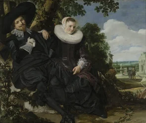 Porträt eines Paares, wahrscheinlich Isaac Abrahamsz Massa und Beatrix van der Laen