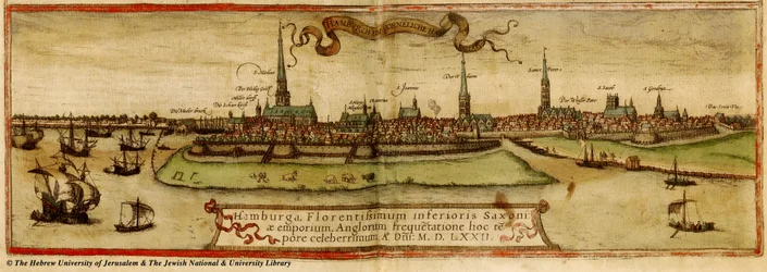 Karte von Hamburg 1572