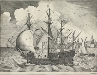 Viermaster verlässt den Hafen