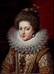 Porträt von Elisabeth von Frankreich (Elisabeth von Bourbon), ca. 1611