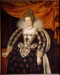 Porträt von Marie de Medici (1573-1642), Ehefrau von Heinrich IV. und Mutter von Ludwig XIII.