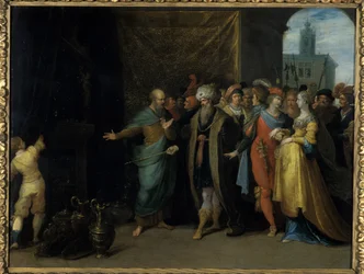 Kroisos zeigt Solon seine Schätze, 1616-30