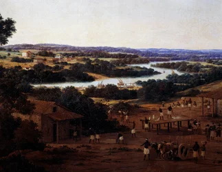 Ansicht von Engenho Real in Brasilien, (Detail)