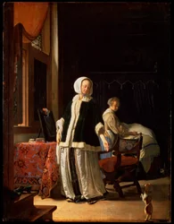 Morgen einer jungen Dame, um 1660