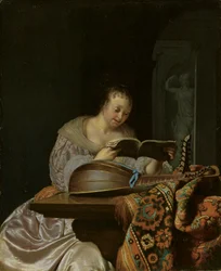 Frau singt
