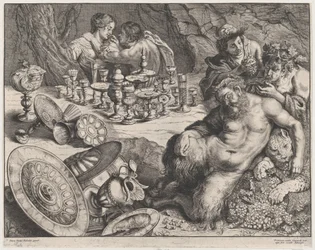 Bacchus und betrunkener Silenus (1640-60)