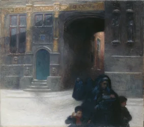 Vergoldete Häuser in Brügge