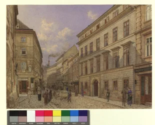 Blick in die Riemergasse gegen die Singerstraße