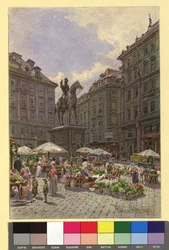 Radetzkydenkmal mit Kriegsministerium Am Hof