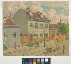 19., Gymnasiumstraße 87 - Wohn- und Sterbehaus von Josef Lanner