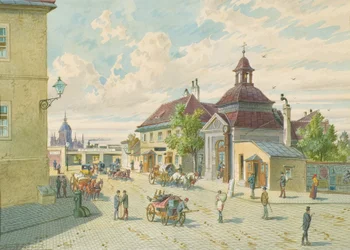 Die Matzleinsdorfer Linie in Wien (Ecke Margarethengürtel und Matzleinsdorfer Platz)