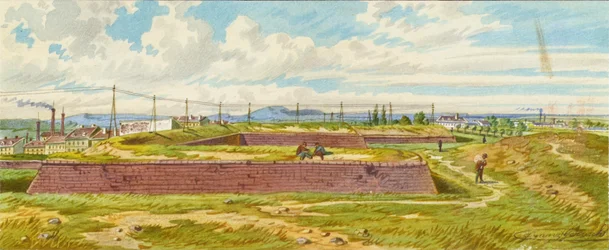 Die St. Marxer Linie in Wien, beim Arsenal