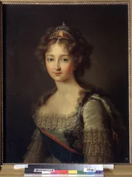 Porträt der Kaiserin Elisabeth Alexejewna, Prinzessin Louise Augusta von Baden