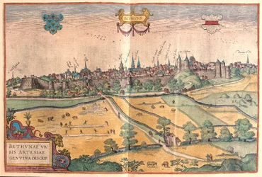 Bethune in Pas de Calais, Frankreich (Gravur)