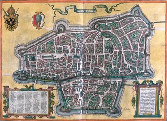 Plan von Augsburg, Deutschland