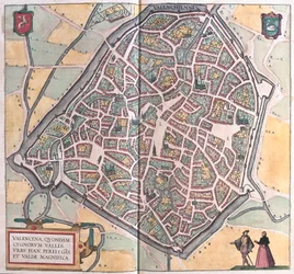 Valenciennes, Frankreich (Gravur)