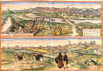 Ansichten von Conil de la Frontera (Conil) und Xeres (Xeres de la Frontera), Spanien