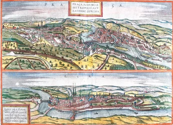Ansichten von Prag und Eger, Tschechische Republik
