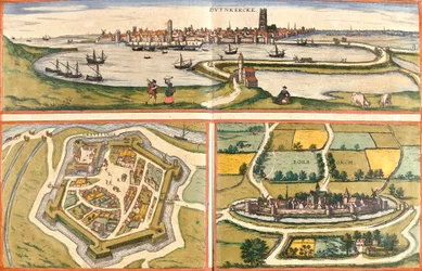 Ansichten von Dünkirchen, Gravelines und Bourbourg, Frankreich