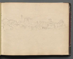 Album mit Ansichten von Rom und Umgebung, Landschaftsstudien, Seite 16a: Römische Ansicht