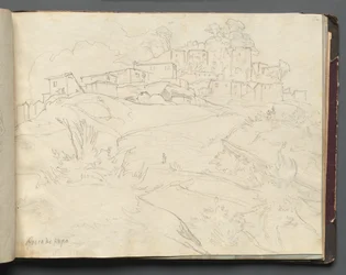 Album mit Ansichten von Rom und Umgebung, Landschaftsstudien, Seite 35a: Rocca di Papa