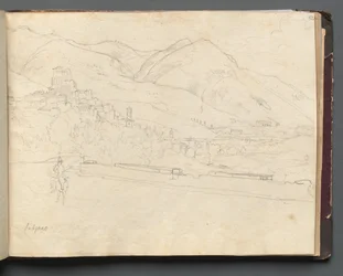 Album mit Ansichten von Rom und Umgebung, Landschaftsstudien, Seite 42a: Römische Landschaft