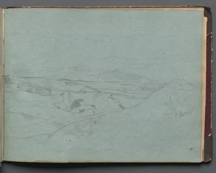 Album mit Ansichten von Rom und Umgebung, Landschaftsstudien, Seite 52a: Römische Landschaft