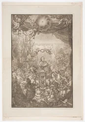Titelblatt mit der Büste von Friedrich V. für das Werk Auserlesene Schnecken, Muscheln