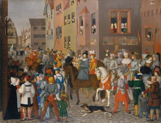 Der Einzug von König Rudolf von Habsburg in Basel im Jahr 1273