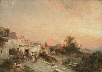 La Tarantella, Posilipo, Neapel, um 1895