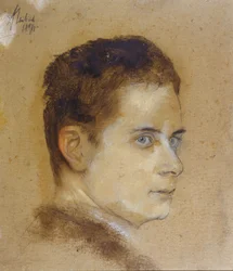 Maximilian Harden (1861-1927) (Gouache und Kreide auf Papier)