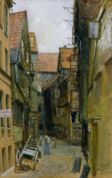 Die Matthiasstraße in Hamburg, 1891