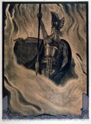 Odin ruft das Feuer herbei, ca. 1914