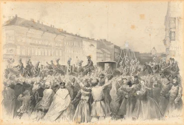 Prozession von Alexander II., 1862